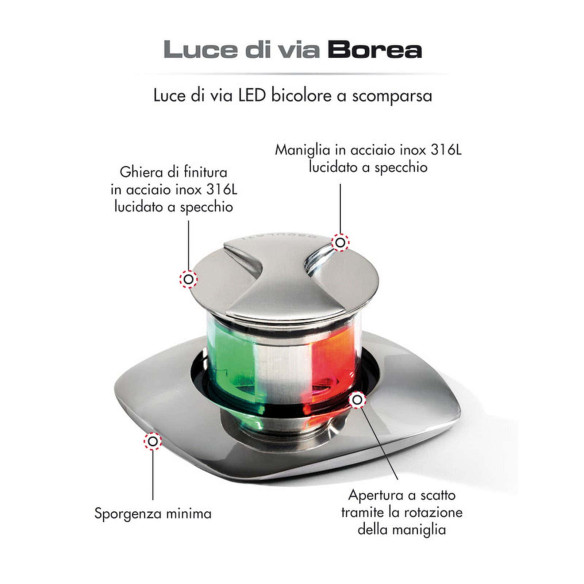 Luce di via bicolore scomparsa Borea