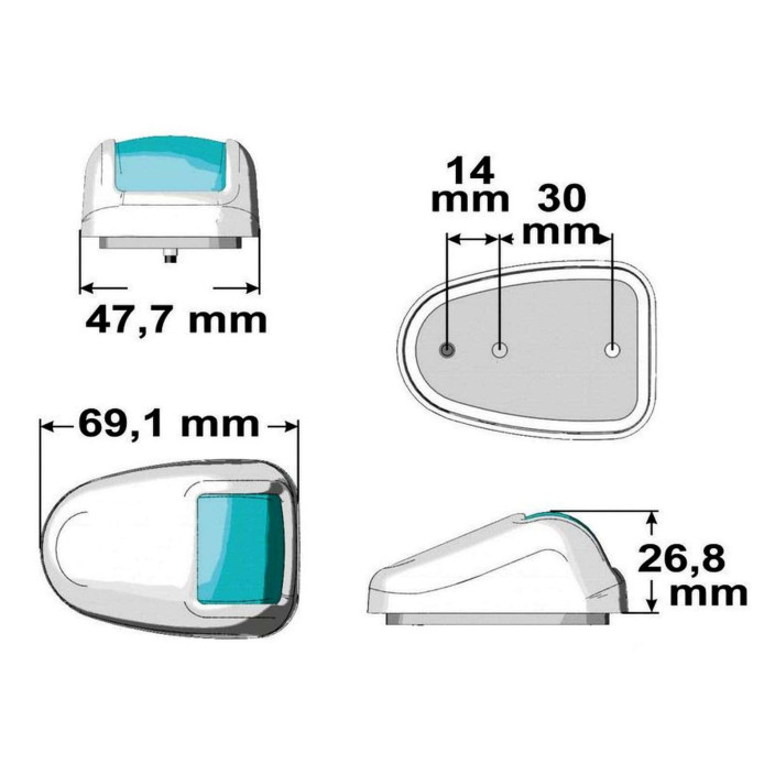 Orions black navigation led light 360