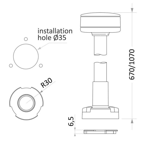 Removable 360 white