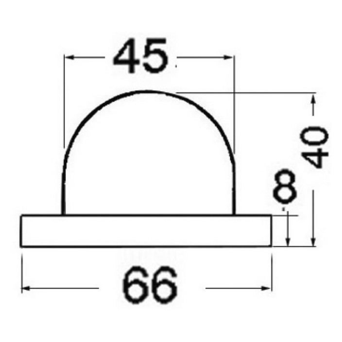 Fanalino ABS cromato