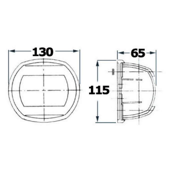 Maxi AISI 316 navigation light