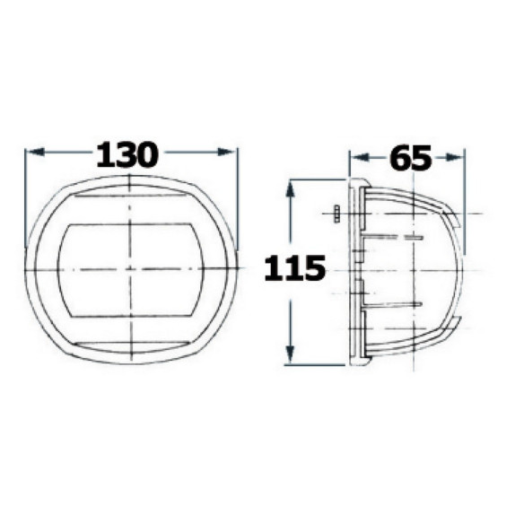 Maxi AISI 316 navigation light