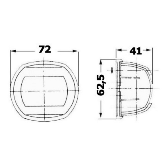 Compact led navigation light