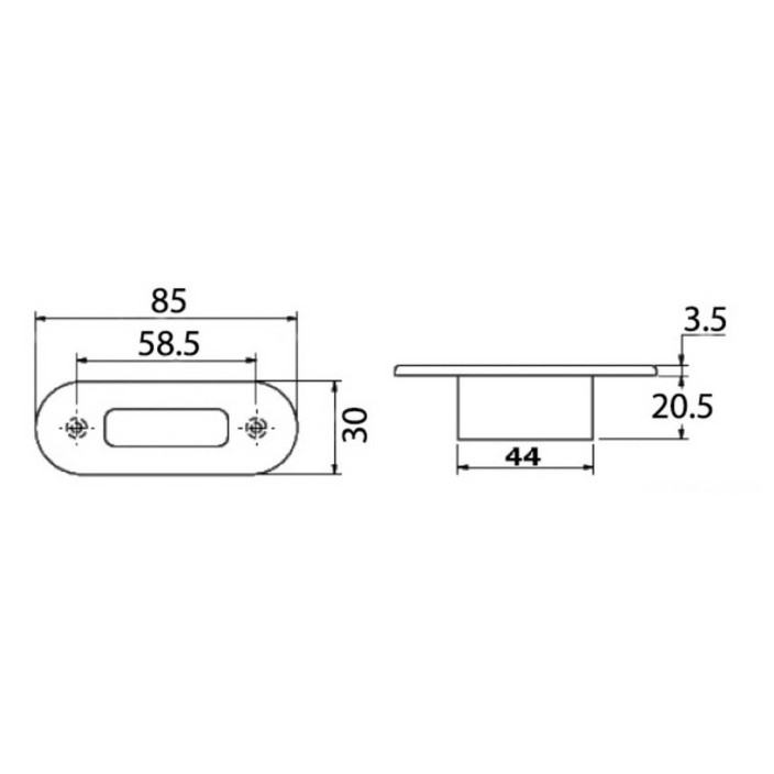 Watertight courtesy light LED