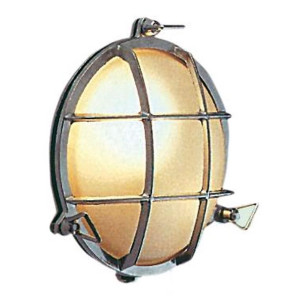 Chromed brass watertight spotlight