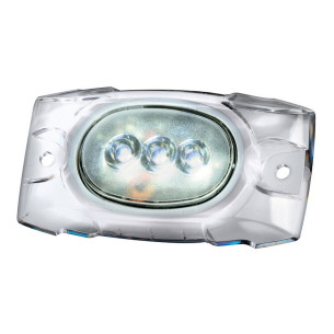 Underwater LED light for hull/transom