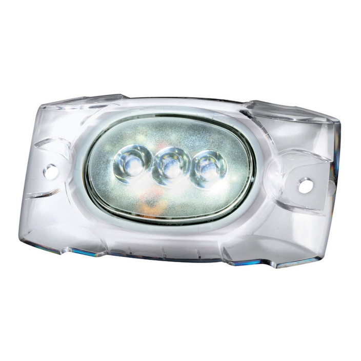 Underwater LED light for hull/transom