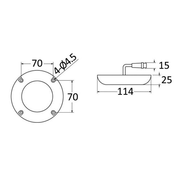 Underwater light LEDs with