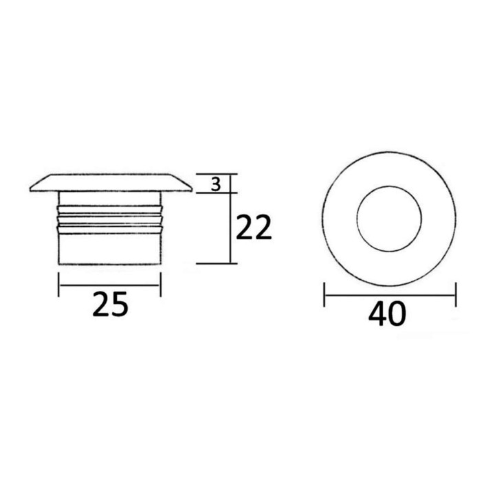 Micro plafoniera LED