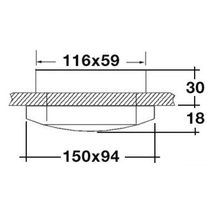 Plafoniera Phad LED lucida