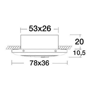 Plafoniera Merak inox dorato