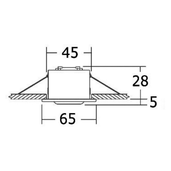 Plafoniera Altair lucida LED HD