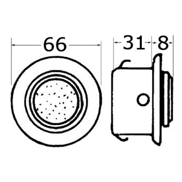 Adjrecess light chrbrass