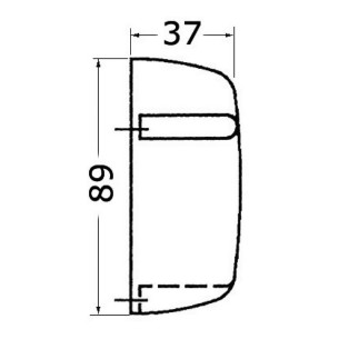 Watertight Courtesy light 12 V