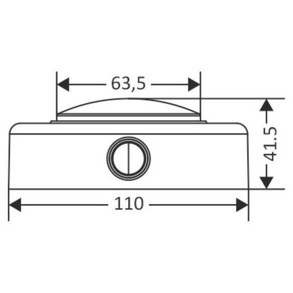 Plafoniera LED ABS bianca