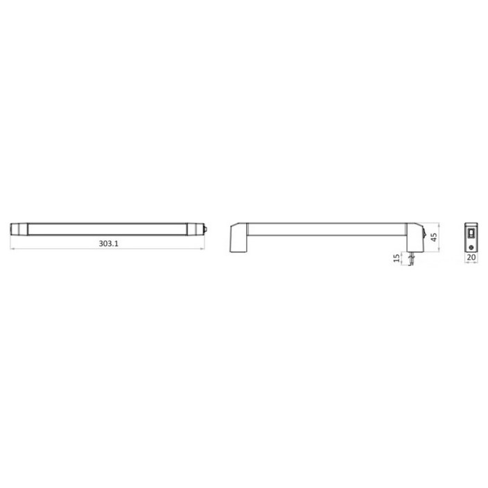 Barra LED Orientabile