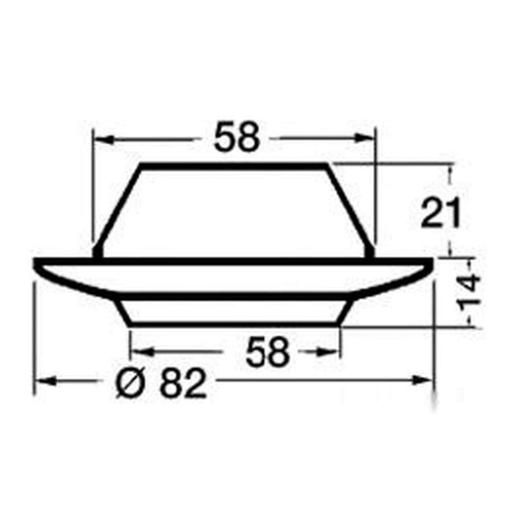 Plafoniera Comet LED ABS cromato