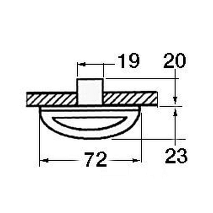 Luce cortesia Oval b cab ca