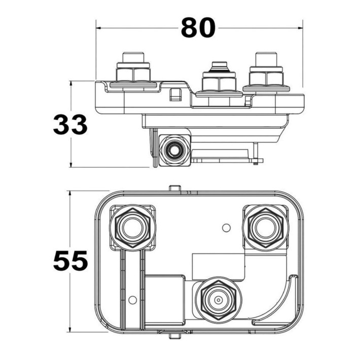 Power distribution fuse box Mega
