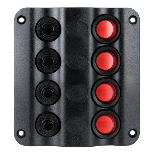 Pannello elettrico Wave Design con interruttori bascula LED
