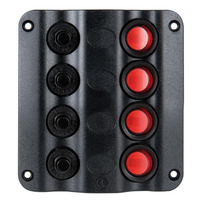 Pannello elettrico Wave Design con interruttori bascula LED