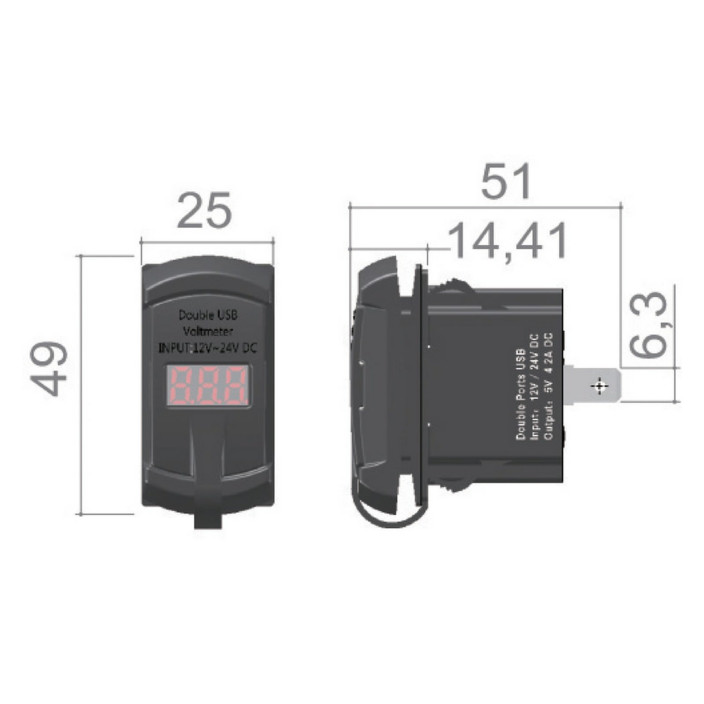 Presa di corrente con doppio USB