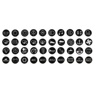 Set stickers antivandal switches