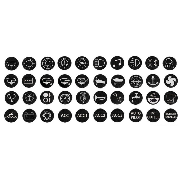 Set stickers antivandal switches