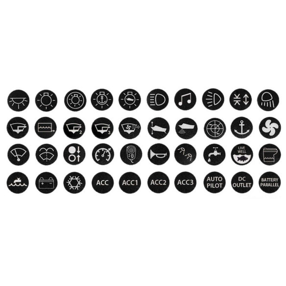 Set stickers interruttori antivandalo