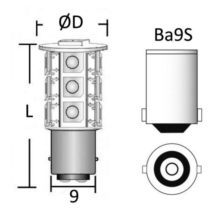 Lampadina BA9S lm