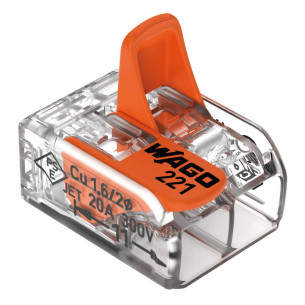 WAGO series splicing connectors with snap openingclosing