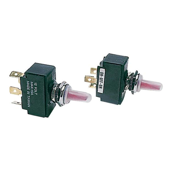 Toggle switch lighted ONOFFON