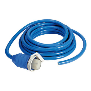 Spina  cavo blu