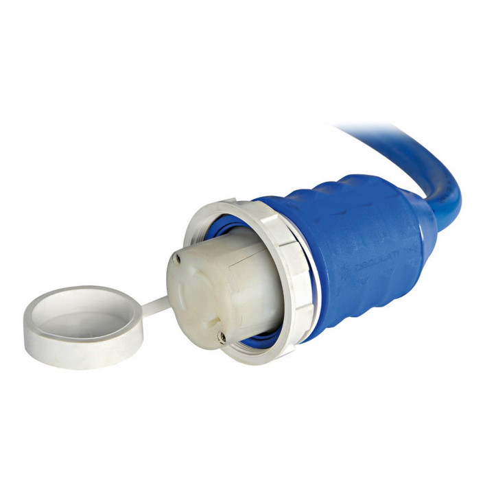 Spina  cavo blu