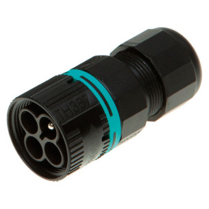 Plugsocket panel or bulkhead pole