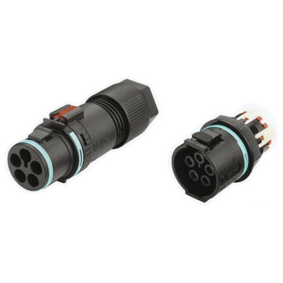 pole socket panel or bulkhead mounting