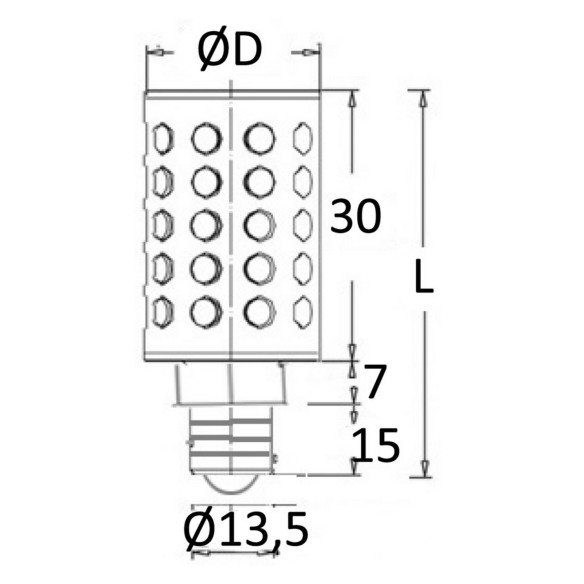 LED bulb E14 lm