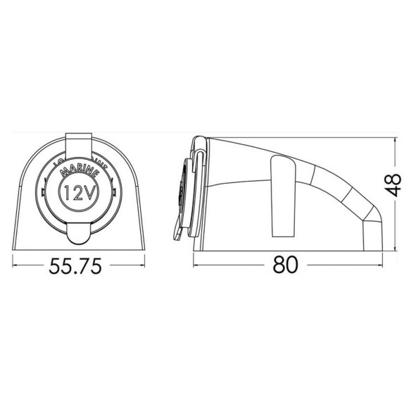 Caricabatterie wireless stagno ROKK 10 W