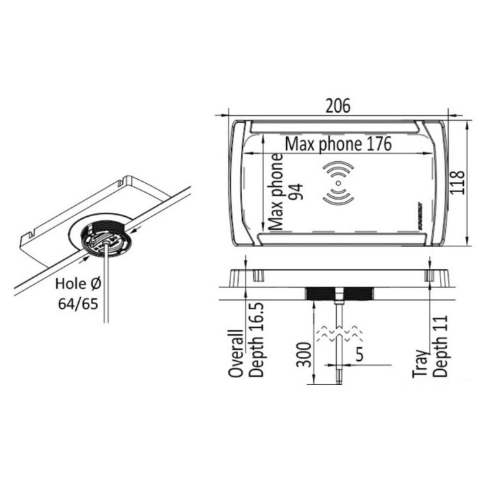 ROKK CATCH watertight wireless charger