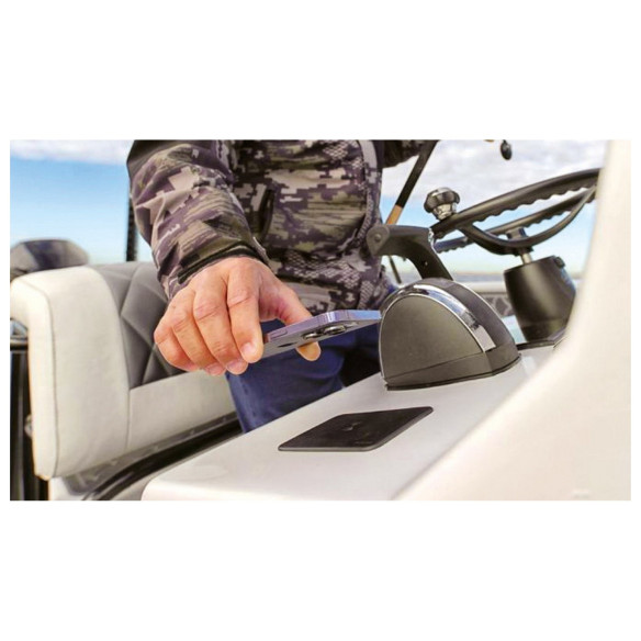Caricabatteria stagno ROKK wireless SUB con integrated charging invisibile - 3 coil 15 W