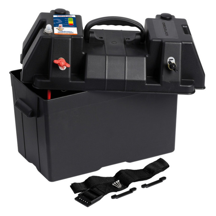 Cassetta batteria power center DELUXE con dual USB