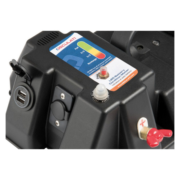 Cassetta batteria power center DELUXE con dual USB