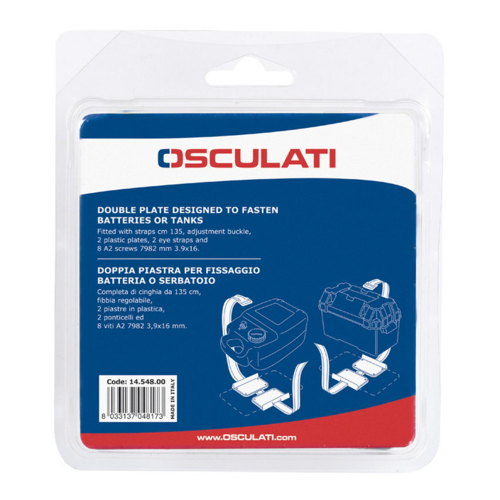 Doppia piastra fissa batteria