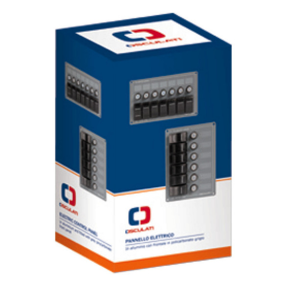 6switche aluminium vertical panel