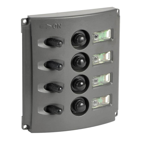 Pannello elettrico fusibili automatici doppio LED