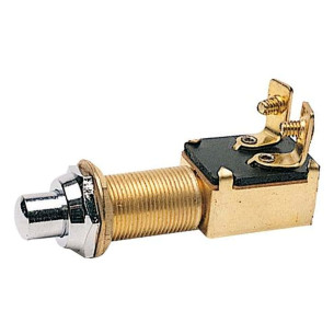 Push button chromed brass