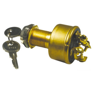 Watertight ignition key positions