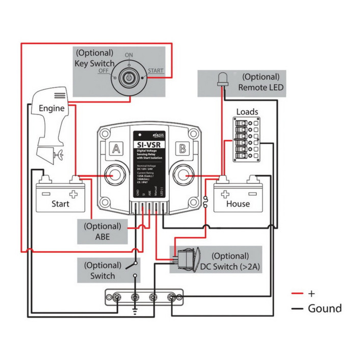 Voltage Sensitive Relay VSR con isolamento Starter