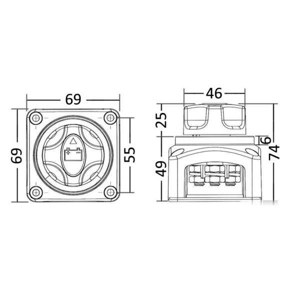 Battery switch wremovable key