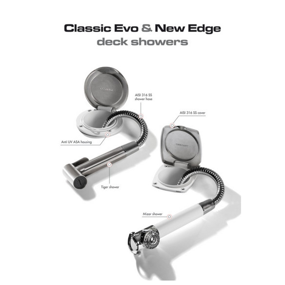 Deckdusche Classic Evo mit Dusche Druckknopf Mizar